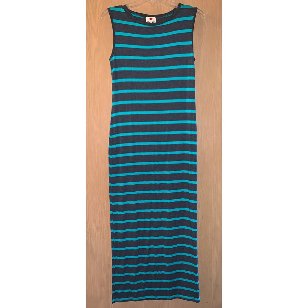 Sleeveless Striped Maxi Dress